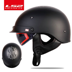 Original LS2 OF526 vintage Motorcycle Helmet with sunshield men open face retro helmets ls2 half face vespa helmet DOT approved - Canada Outdoors