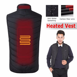 Outdoor Heating Vest Winter Thermal Sleeveless Jacket USB Infrared Warm Clothing Waistcoat for Sports Camping Hunting Fishing - Canada Outdoors