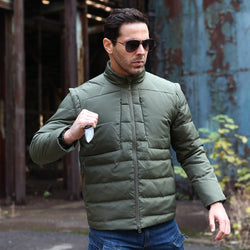 Outdoor sport Run Hiking wading Tactical down jacket male Windproof waterproof outdoor Down jacket coat Detachable feather vest - Canada Outdoors