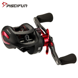 Piscifun Phantom X Baitcasting Reel Multicolor 3 Gear Ratios Low Profile Fishing Reel Carbon Reel Handle 8.1kg Drag Ultra Smooth - Canada Outdoors