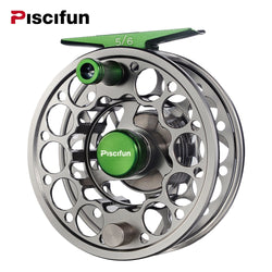 Piscifun Sword Fly Reel with CNC-machined Aluminium Material 3/4/5/6/7/8/9/10 WT Right Left Handed Fly Fishing Reel Gunmetal - Canada Outdoors