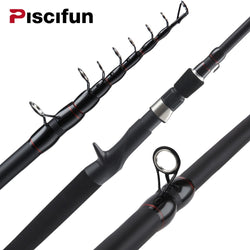 Piscifun TRAVELLER Carbon Spinning Casting Rod 1.8M 2.1M 2.4M 2.7M 3M 3.6M Telescopic Fishing Rod M MH Power Portable Travel Rod - Canada Outdoors