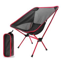 Portable Camping Chair Outdoor Picnic Seat Fishing Tools Chair Travel Ultralight Hiking BBQ Folding Beach Chairs With Backrest