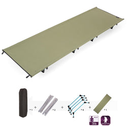 Portable Off-Ground Camping Mat Folding Bed Cot Outdoor Camping Sleeping Bed Waterproof Moisture-proof Camping Tent Mat 440lb - Canada Outdoors