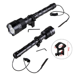 Powerful 10000LM Led Hunting Light 3*XM-L T6 Tactical Weapon flashlight+3*18650+Remote Pressure Switch+Rifle Scope Mount+Charger - Canada Outdoors