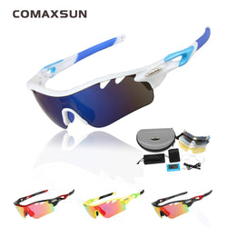 Professional Polarized Cycling Glasses Bike Goggles Fishing Outdoor Sports Sunglasses UV 400 With 5 Lens TR90 STS801 4 Color - Canada Outdoors