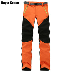 RAY GRACE Winter Softshell Fleece Hiking Pants Men Waterproof Windproof Thermal Outdoor Sport Trousers Camping Mountain Climbing - Canada Outdoors