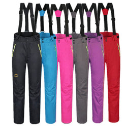 RAY GRACE Winter Waterproof Ski Pants Women Sports Snow Skiing Thermal Snowboard Trousers Detachable Suspenders Fleece Lining - Canada Outdoors