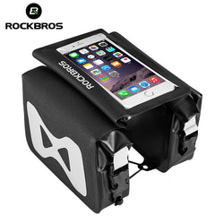ROCKBROS Bike Bicycle Bag Waterproof Top Tube Frame Pannier Portable 6.2" Phone Touch Screen Cycling Bag Bicycle Accessories - Canada Outdoors