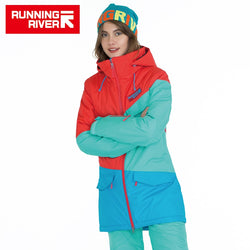 RUNNING RIVER Brand Women Snowboard Jackets For Winter Warm Mid-thigh Outdoor Sports Clothing High Quality Sport Jacket #A6042 - Canada Outdoors