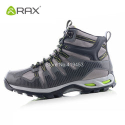 Rax Outdoor Sports Mountain Mens Shoes Leather Waterproof Hiking Shoes Men Lightweight Trekking Hunting Boots Top Quality D0547 - Canada Outdoors
