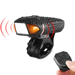 Remote Flashlight For Bicycle Alarm Bell Horn Bike Light Front Head Cycling Lamp USB Rechargeable Road MTB Bicycle Light Lantern - Canada Outdoors