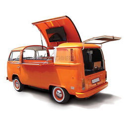 Retro Camper Coffee Van Cooking Car VW T1 Concession Food Truck Trailer Mobile Kitchen Food Caravan