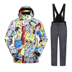 Russian Winter Men's Sport Suits Warm Waterproof Ski Suit For Men Snowboarding Sets Men Snowboard Jackets Pants Snowsuit S- 3XL 1 - Canada Outdoors