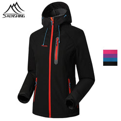 SAENSHING Softshell Jacket Women Brand Waterproof Rain Coat Outdoor Hiking Clothing Female Windproof Soft Shell Fleece Jackets - Canada Outdoors