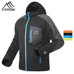 SAENSHING Waterproof softshell Jacket Men Hiking Fleece Rain Coat Fishing Windbreaker Outdoor Camping Trekking Soft shell Jacket - Canada Outdoors