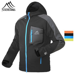 SAENSHING Waterproof softshell Jacket Men Hiking Fleece Rain Coat Fishing Windbreaker Outdoor Camping Trekking Soft shell Jacket - Canada Outdoors