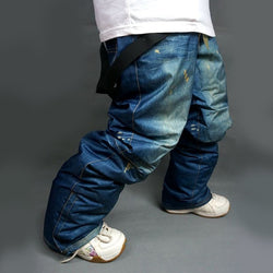 SAENSHING Winter Ski Pant Men Waterproof Windproof Denim Snowboard Pant Ski Trousers Cotton Pad Warm Outdoor Skiing Snow Pants - Canada Outdoors