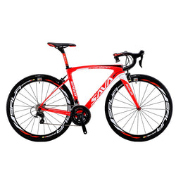 SAVA Full Carbon Road bike 700C bicycle road bike 8.4kg Complete carbon frame/wheelsets/fork equip with SHIMANO 105 R7000 Group - Canada Outdoors