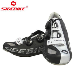 SIDEBIKE Carbon Fiber Black Road Cycling Shoes Breathable Ultralight Bicycle Shoes Self-Locking Cycle Sneaker Sapatilha Ciclismo - Canada Outdoors