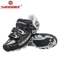 SIDEBIKE Pro Men's Mountain Bike Shoes MTB Cycling Shoes Self-Locking Riding Bicycle Shoes with Mesh Holes and hook &amp; loop - Canada Outdoors