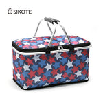 SIKOTE 29L Portable Collapsible Picnic Basket Cooler Bag Food Wine Fruit Keep Fresh Oxford Multi-function Insulation Lunch Bag - Canada Outdoors
