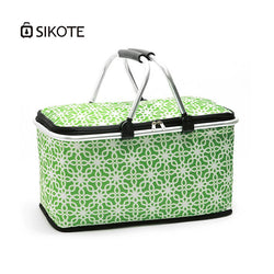 SIKOTE 29L Portable Collapsible Picnic Basket Cooler Bag Food Wine Fruit Keep Fresh Oxford Multi-function Insulation Lunch Bag - Canada Outdoors