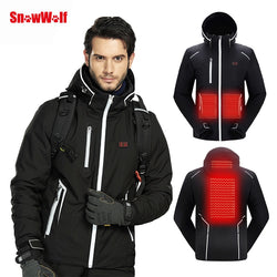 SNOWWOLF 2019 Men Winter Ski Suit USB Heated Hooded Jacket Male Outdoor Waterproof Windproof Breathable Thermal Snowboard Coat - Canada Outdoors