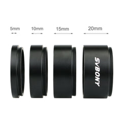 SVBONY T2 Extension Tube Kit 5mm 10mm 15mm 20mm M42x0.75 for Astronomy Monocular Telescope for Camera on Both Sides Length Black - Canada Outdoors