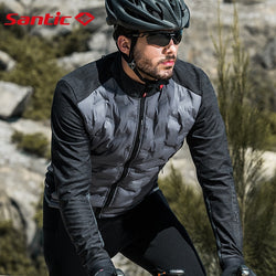 Santic 2018 New winter  Keep warm  cycling jackets long-sleeved Jersey windproof light bike clothing men  M8C01094 - Canada Outdoors