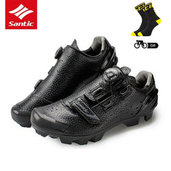 Santic MTB Cycling Shoes Men Breathable Mountain Bike Sneakers Riding Shoes Self-Locking Bicycle Sport Shoes Zapatillas Ciclismo - Canada Outdoors
