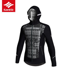 Santic Men Winter Cotton Bicycle Cycling Jacket Outdoor Windproof Coats Keeping Warm Santic 3D Layer Skill MTB Road Bike Jersey - Canada Outdoors