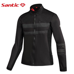 Santic Mens Cycling Thermal Jackets Keep Warm Cycling Windproof Jacket Coat Reflective Black Autumn Winter Asian S-3XL M7C01089 - Canada Outdoors