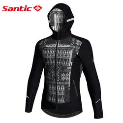Santic Mens Winter Cotton Cycling Jacket Outdoor Windproof Coats Jackets Keeping Warm SANTIC 3D Layer Skill Asian S-3XL M7C01087 - Canada Outdoors