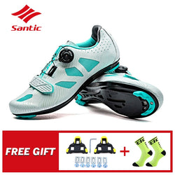 Santic New Women Pro Cycling Shoes Road Bike Lock Shoes PU Breathable Lady Racing Bicycle Riding Saneakers Zapatillas Ciclismo - Canada Outdoors