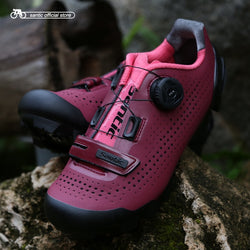 Santic Women Cycling MTB Shoes Rotating Lock Shoes Mountain Bike Biking Sneakers Cycling Women Shoes Two Colors LS18002 - Canada Outdoors