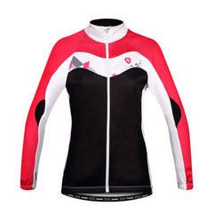 Santic Women winter Cycling Jacket Sport Bike Bicycle Thermal Fleece fabric Long Sleeve Cycling Jersey ropa ciclismo - Canada Outdoors