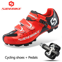 Sidebike MTB cycling shoes cycling athletic professional Cycling shoes and pedal sets including MTB pedals - Canada Outdoors