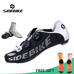 Sidebike Men Carbon Fiber Road Cycling Bike Shoes Breathable Bicycle Shoes Ultralight Self Locking Zapatillas Zapato Ciclismo - Canada Outdoors