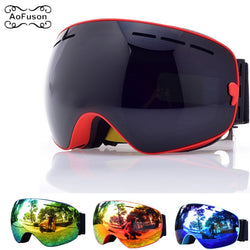Ski Goggles, Snowboard Glasses Double Layers UV400 Anti-fog Big Mask Men Women Winter Snow Snowmobile Gafas De Skiing Eyewear - Canada Outdoors