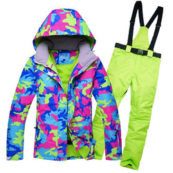 Ski Suit Women Winter 2018 Thermal Waterproof Windproof Clothes Snow pants Ski Jackets Women Sets Skiing And Snowboarding Suits - Canada Outdoors
