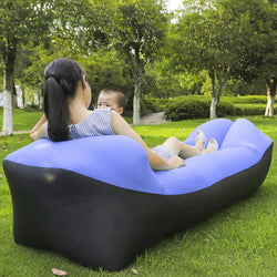 Sleeping Bag Mat Inflatable Sofa Lounger Air Couch Chair Lazy Bag with Travel Bag for Outdoor for Camping Fishing Swimming Beach - Canada Outdoors
