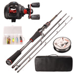 Smart Fishing Set 1.98m Casting Fishing Rod Combo Baitcasting Reel 100m Nylon Line Lure Fishing Box Spoon Bait Fishing Hook Pin - Canada Outdoors