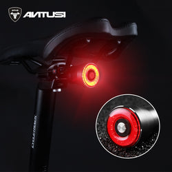 Smart Taillight For Bicycle AUTO ON/OFF Brake Bike Bicycle Light USB Rechargeable LED Cycling Lamp Flashlight Bicycle Rear Light - Canada Outdoors