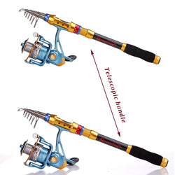 Goture Fly Fishing Rod Combo Ultra Light Carbon Fiber Fishing Pole Fish  Line Portable Bag Lure Reel Backing Line Full Set Tackle