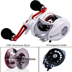 Sougayilang 18+1BB Fishing Reel Strong Drag Power 10kg White Right/Left Handed Carp Fishing Wheels Fishing Tracking - Canada Outdoors