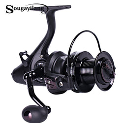 Sougayilang 5000 6000 Spinning Reel 5.1:1 Gear Ratio Right Left Hand Interchangeable Fishing Reel 12+1BB Feeder Carp Reel - Canada Outdoors