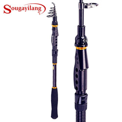 Sougayilang Telescopic Fishing Rod Spinning Fishing Rod Carbon Fiber Material 1.8-3.6m Portable Fishing Rod Tackle De Pesca - Canada Outdoors