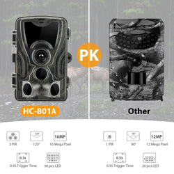 Suntekcam HC-801A 2019 Newest Hunting Camera 16MP 64GB Trail Camera IP65 Photo Traps 0.3s Trigger Time 850nm Wild Camera Trap - Canada Outdoors