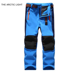THE ARCTIC LIGHT Ski pants hiking camping boy girl child waterproof breathable soft shell thick pants the latest high quality - Canada Outdoors